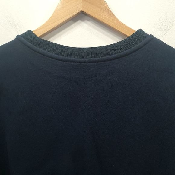 H&M Navy Blue Beaded Longsleeves Crewneck Sweatshirt Women's Size S - Picture 10 of 16